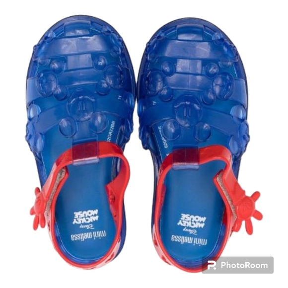 Mini Melissa Disney Mickey Mouse Jelly Sandals Shoes NIB - Picture 2 of 6